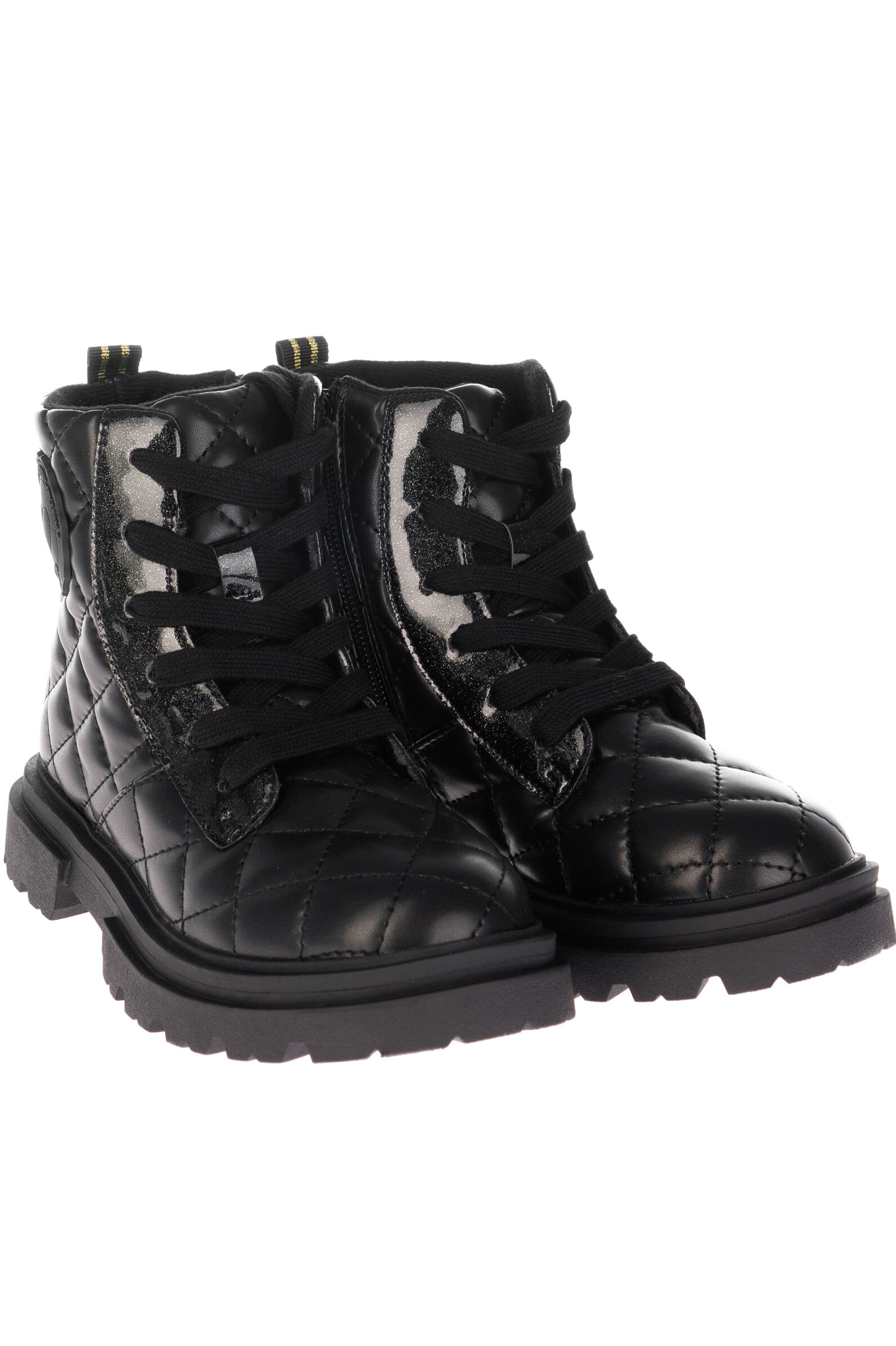 Ботинки дев. АРТ.4966900,чер,и.к/тек