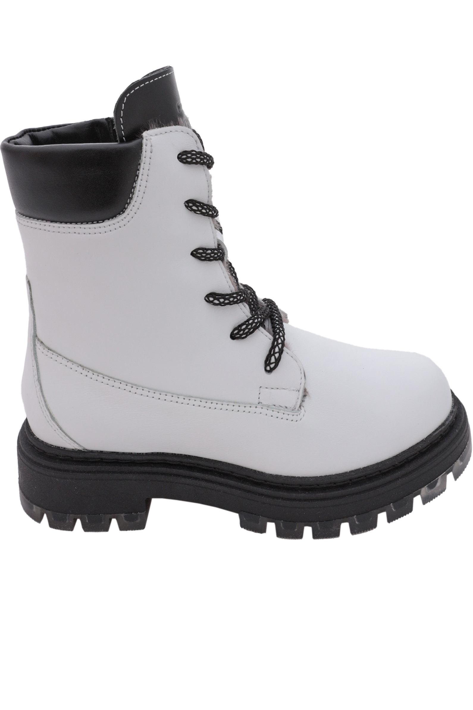 Ботинки дев. АРТ.526222222,бел,н.к/н.мех