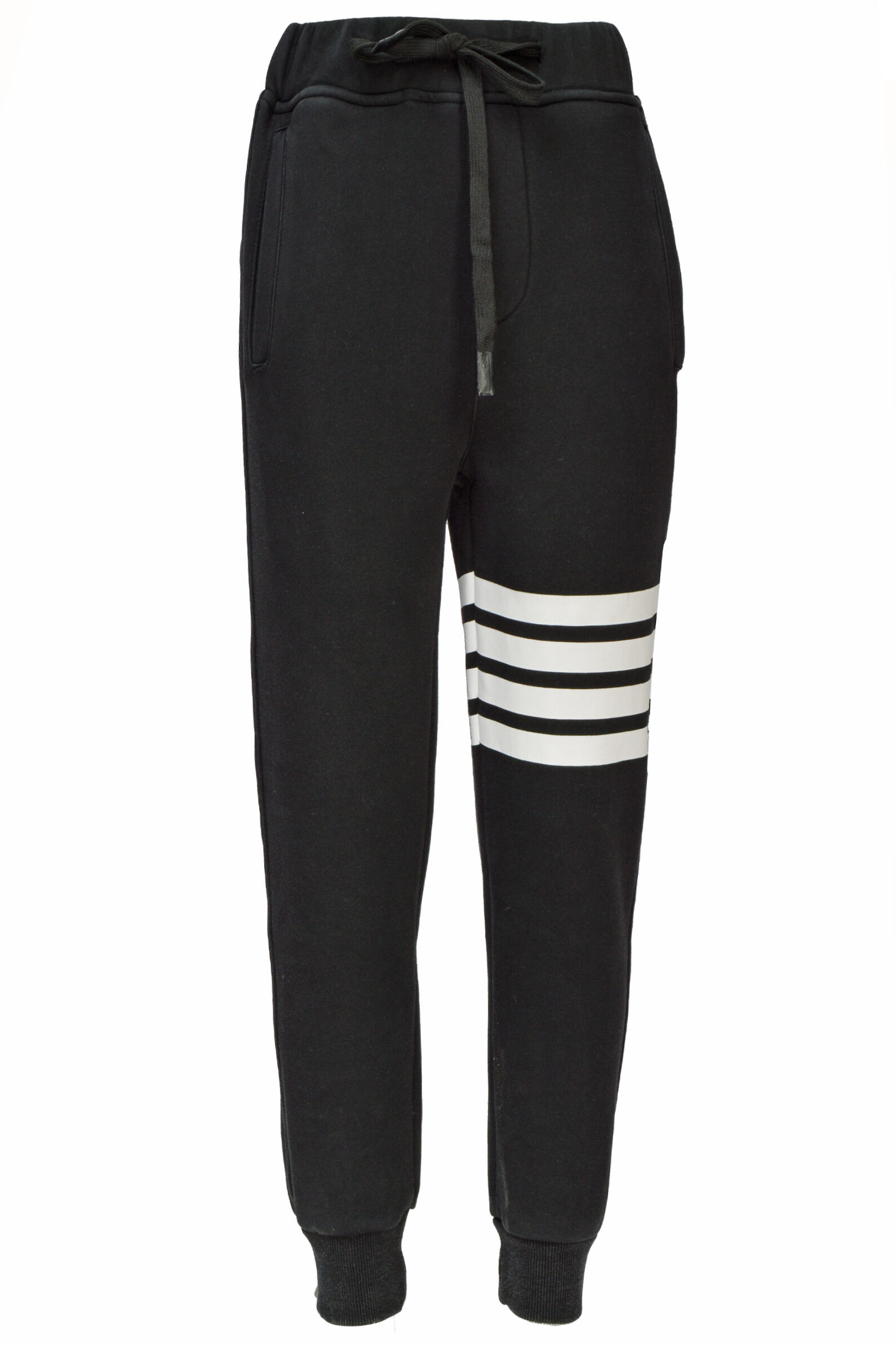 Брюки мал. АРТ.B-TR30407B,чер,хл-пэ-эл