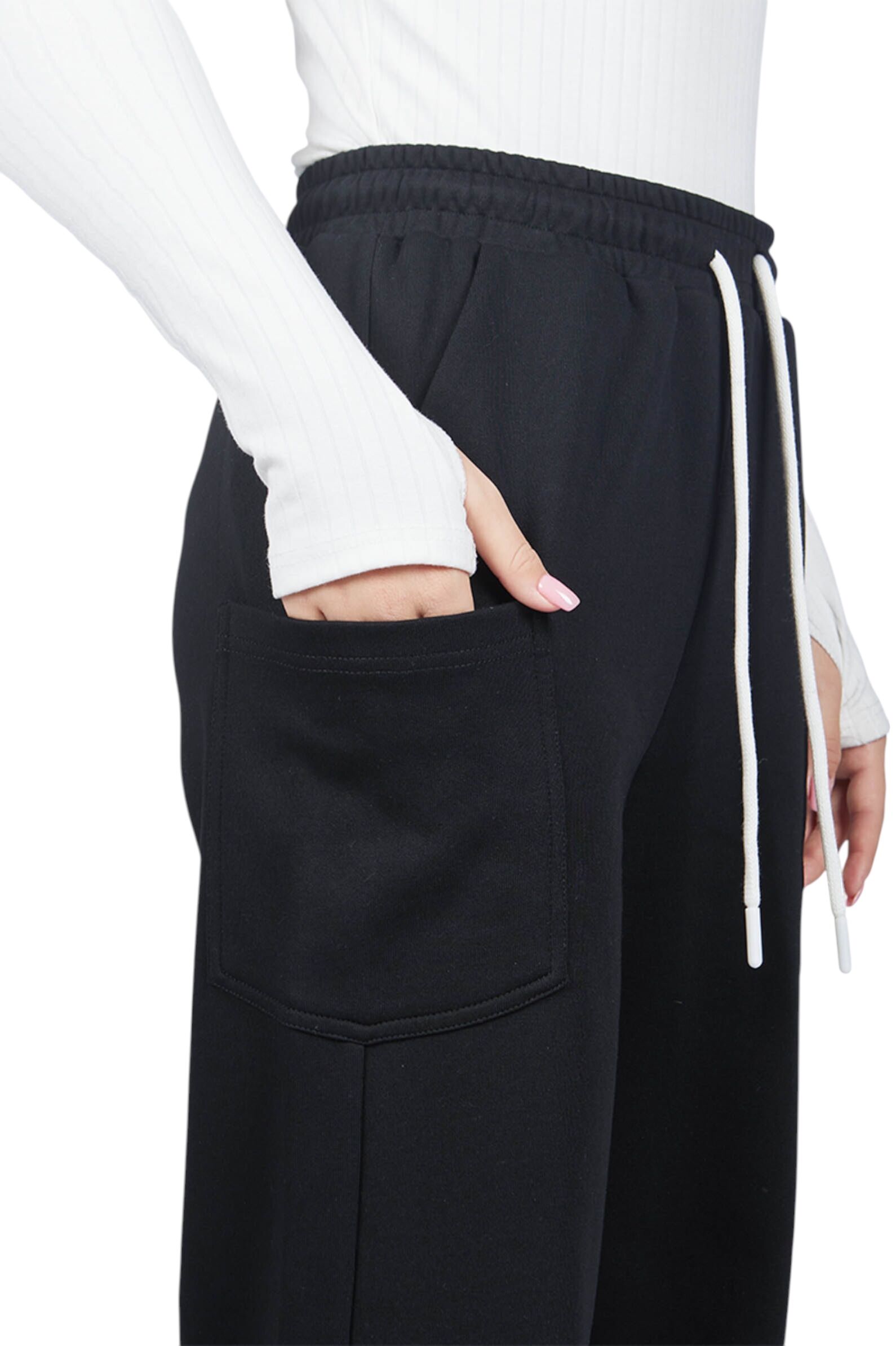 Брюки дев. АРТ.G-TR25334,чер,хл-пэ