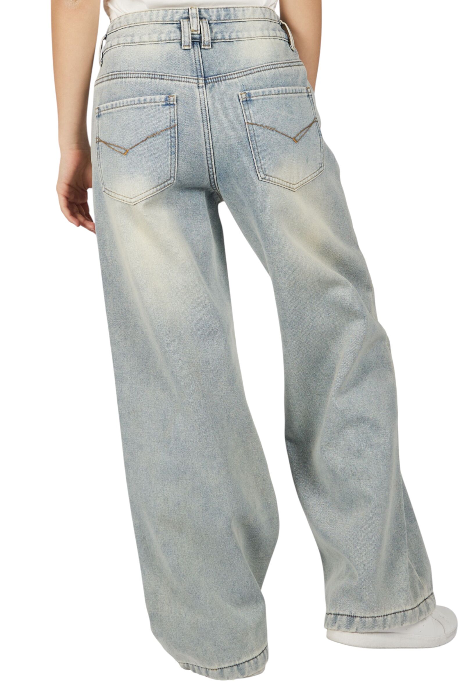 Джинсы дев. АРТ.G-JN25434,син,хл