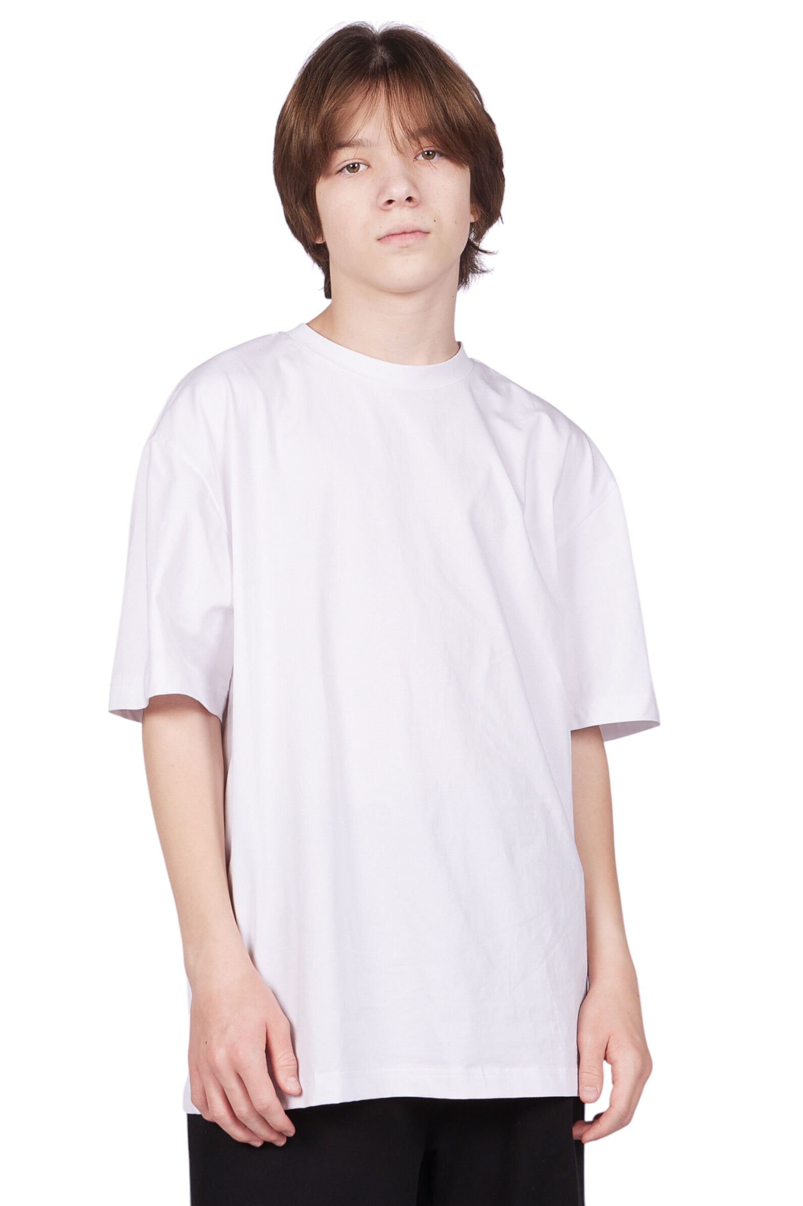 Футболка мал. АРТ.B-TS35213,бел,хл-пэ