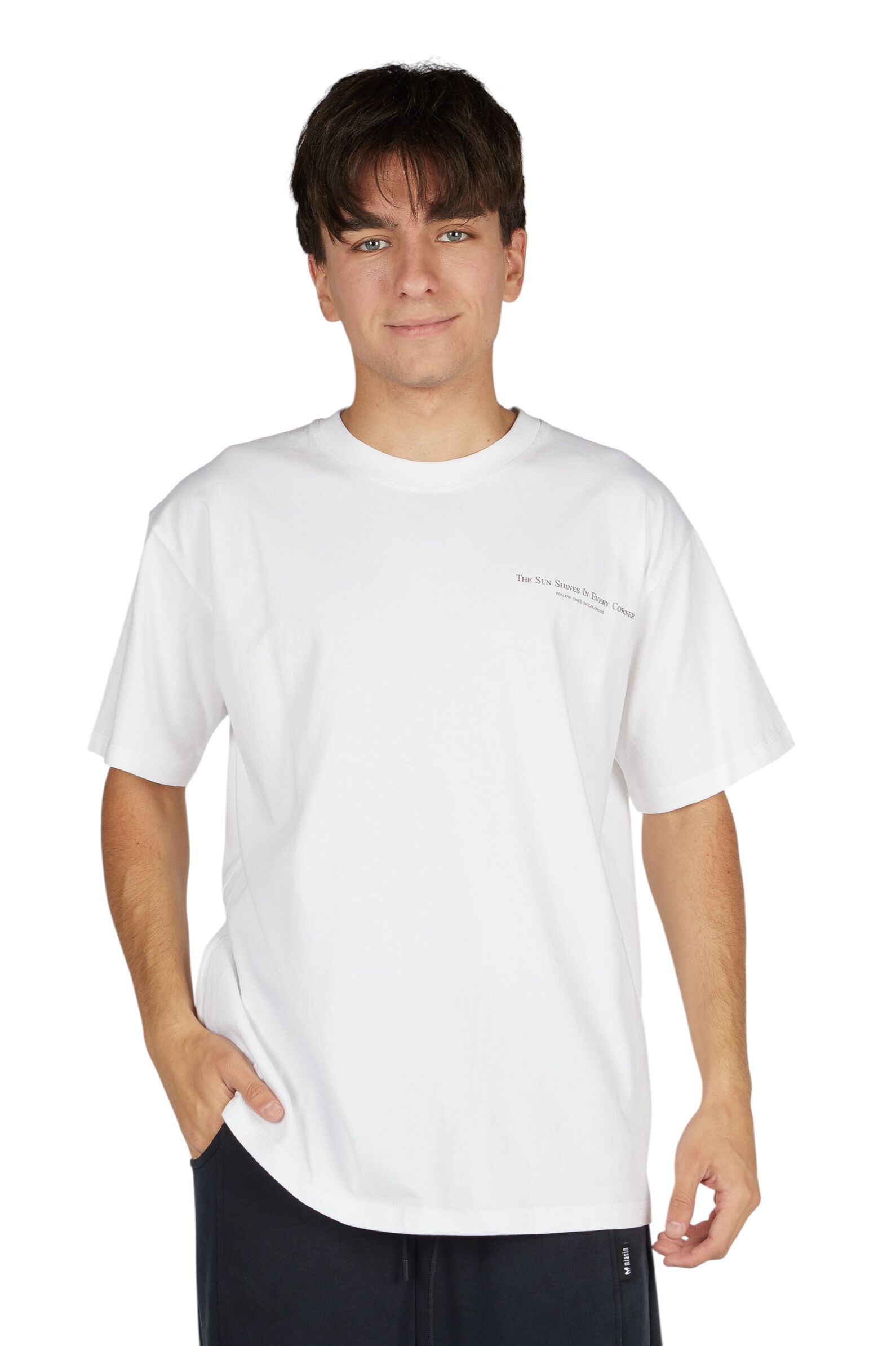 Футболка АРТ.B-TS36166,бел-чер,хл-эл