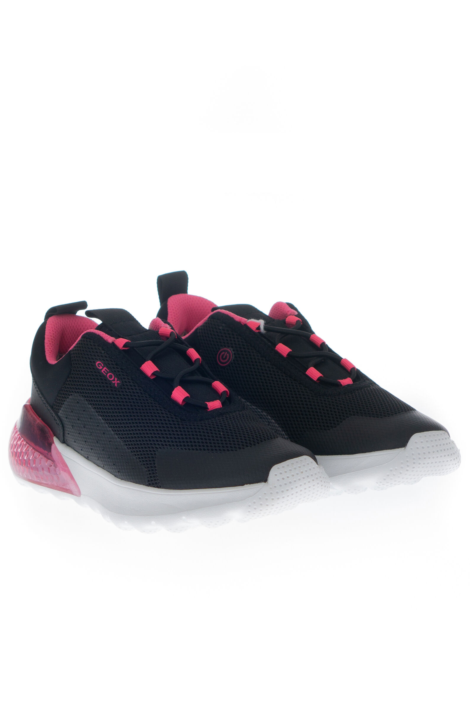 Кроссовки дев. АРТ.J45LZA,чер-роз,тек/тек