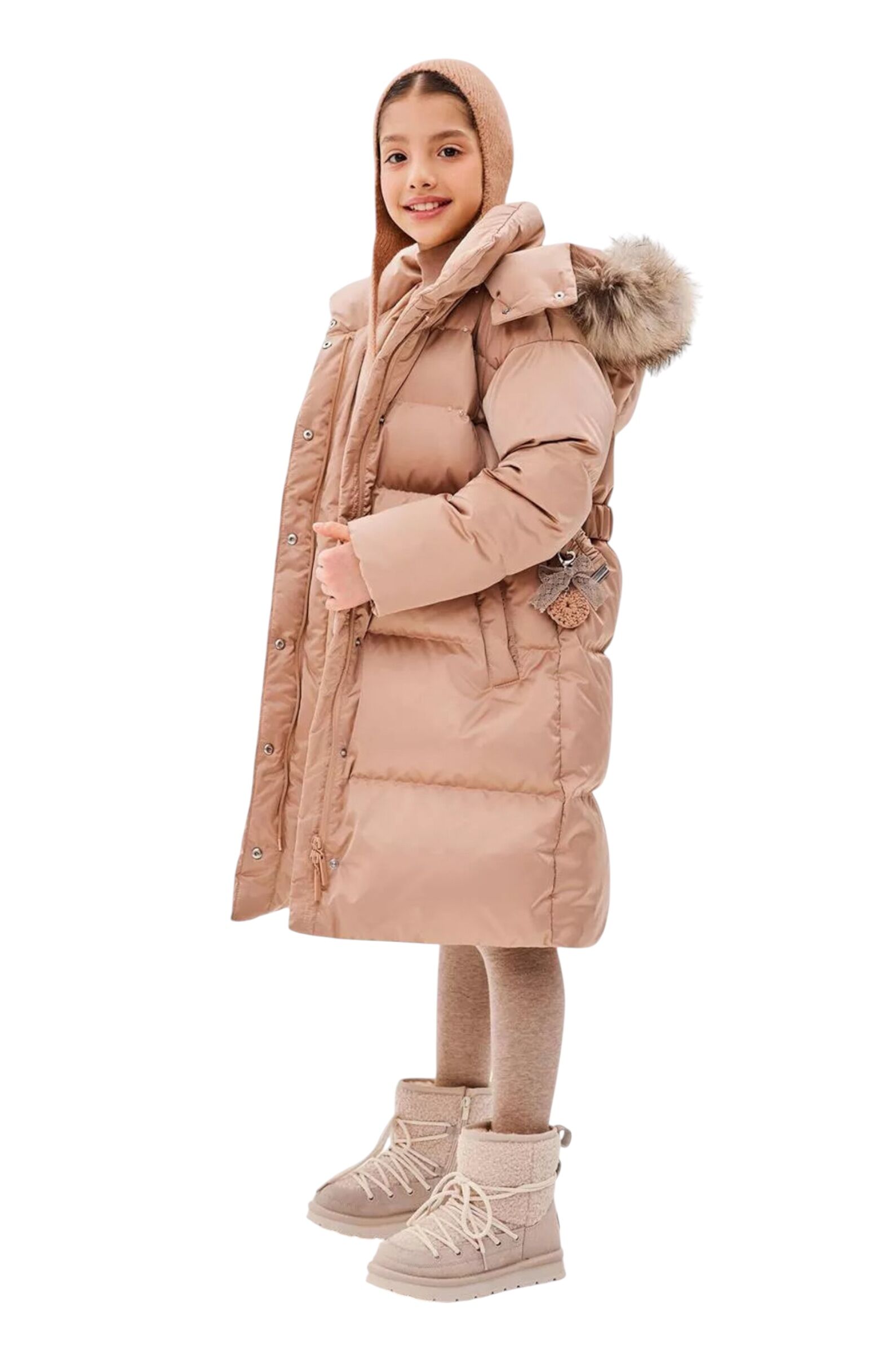 Куртка АРТ.1-084,беж,полиэф/полиэфир/пух-перо