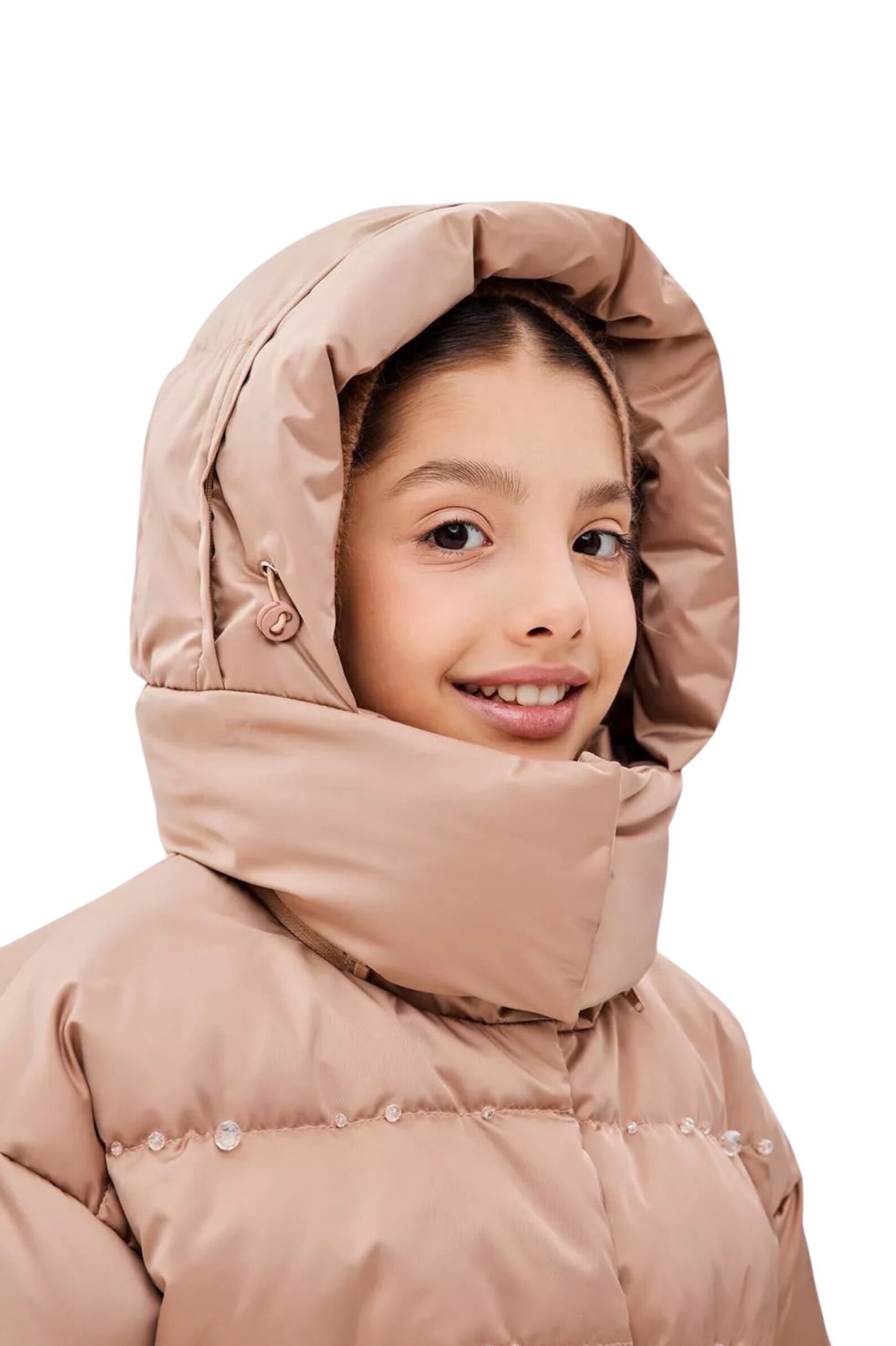 Куртка АРТ.1-084,беж,полиэф/полиэфир/пух-перо