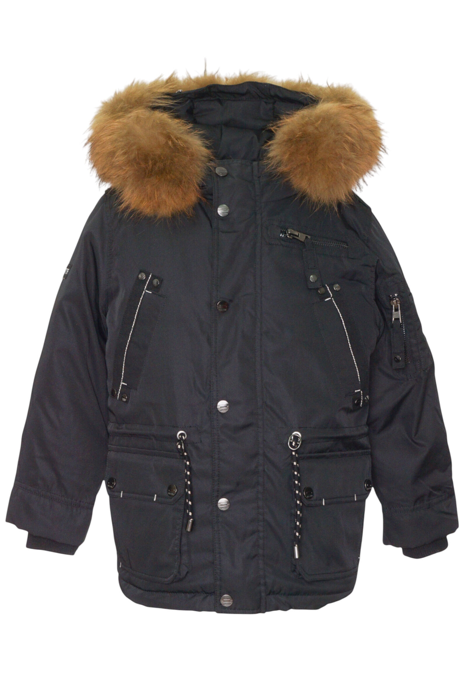 Куртка мал. АРТ.409BS,чер,пэ/пэ