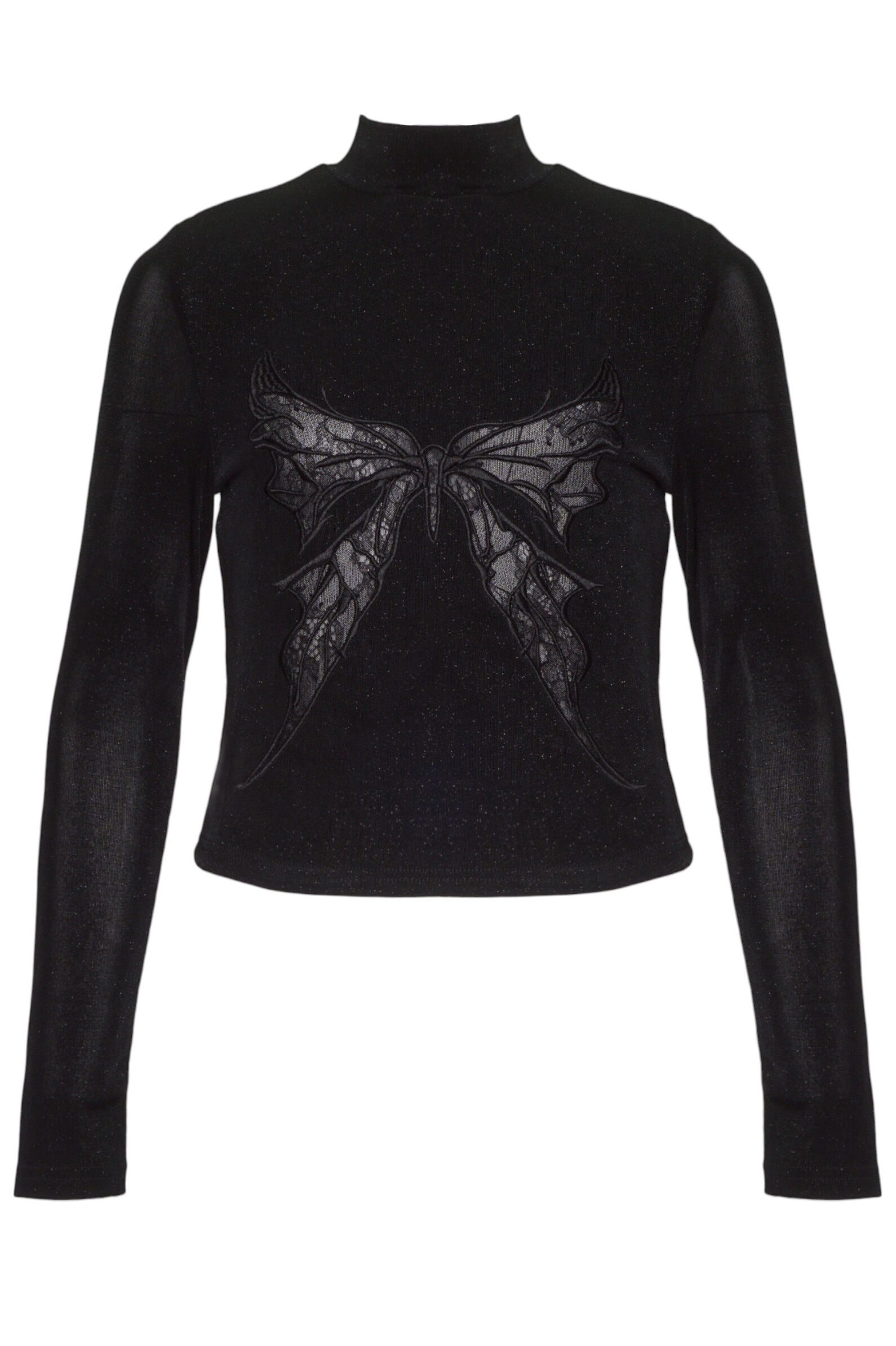 Лонгслив дев. АРТ.2511234,чер,хл-эл