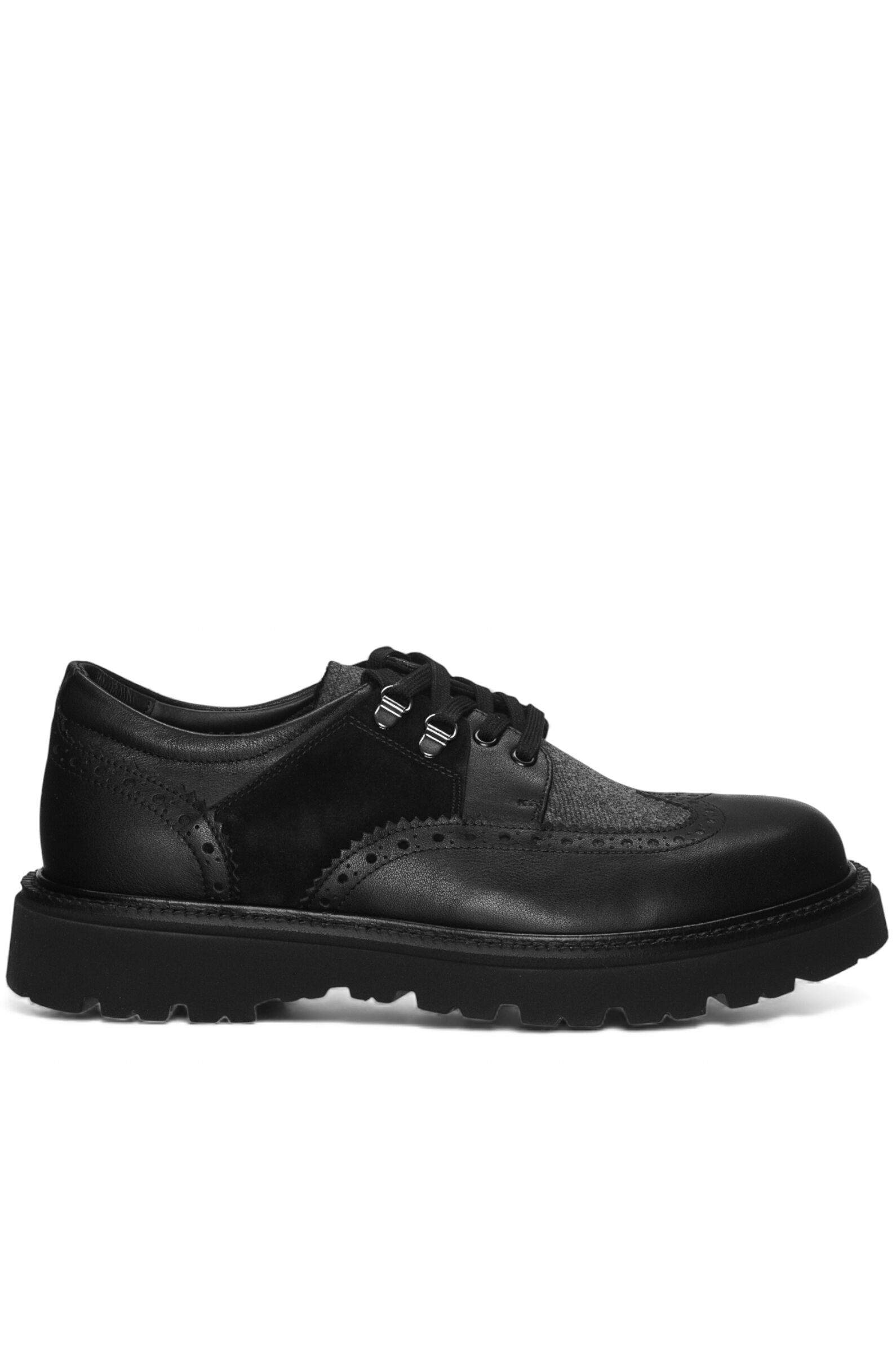 П/ботинки  муж. АРТ.95307-A,чер-сер,н.к-з-тек/н.к