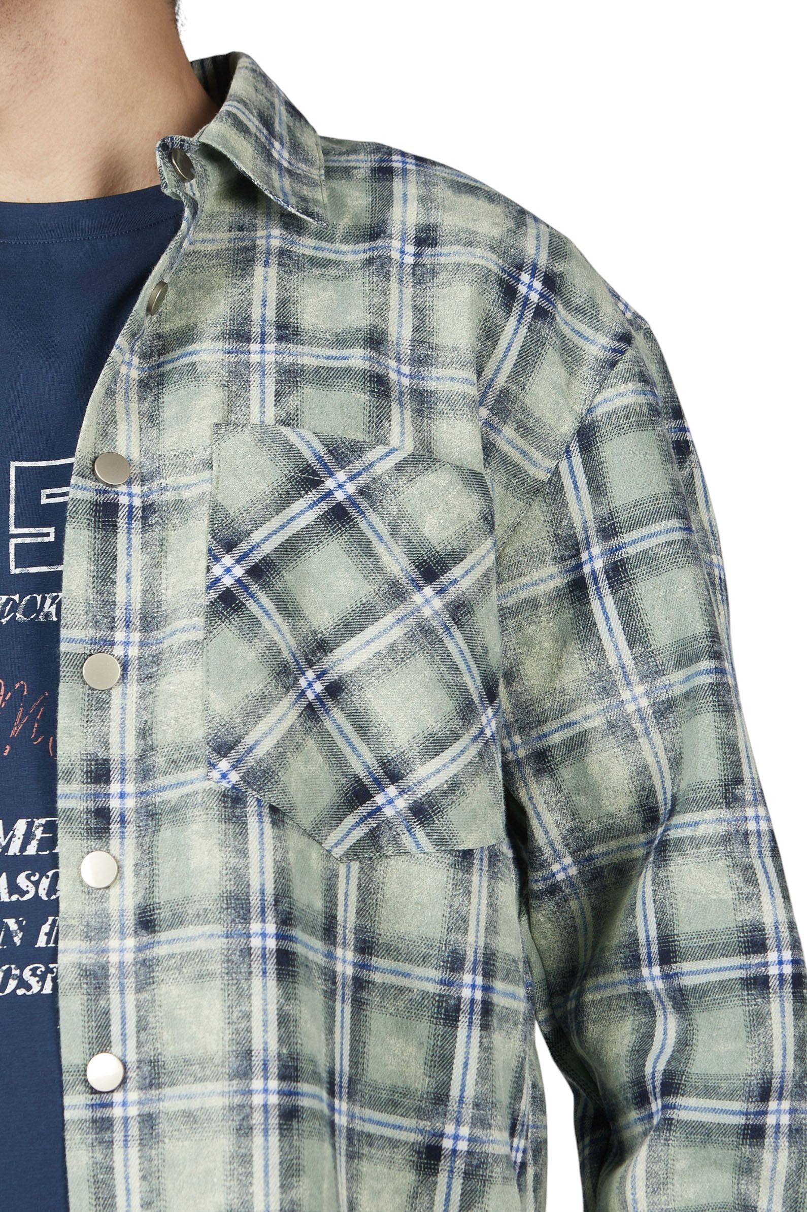 Рубашка АРТ.B-SH36087,зел,хл-пэ