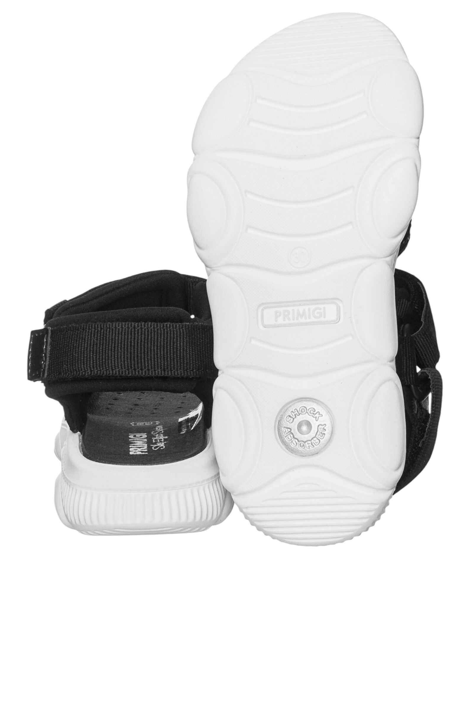 Сандалии дев. АРТ.7891933,чер,тек-глиттер/тек