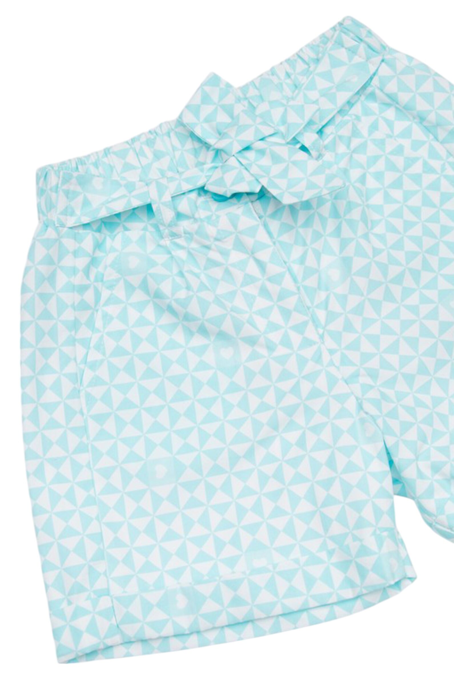 Шорты дев. АРТ.4 8784/00,бел-бирюз,хл