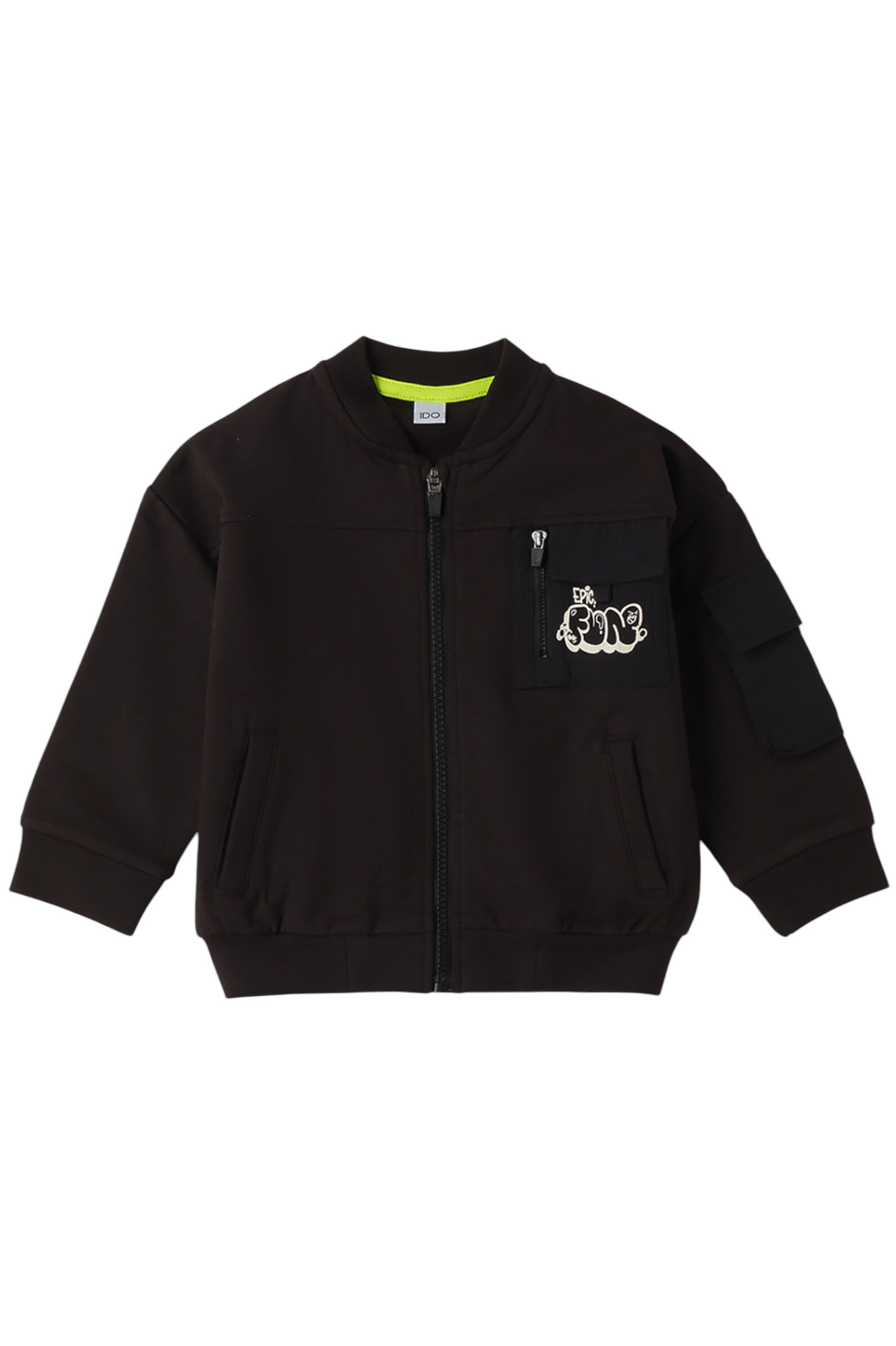 Толстовка мал. АРТ.4.F223.00,чер,хл-эл