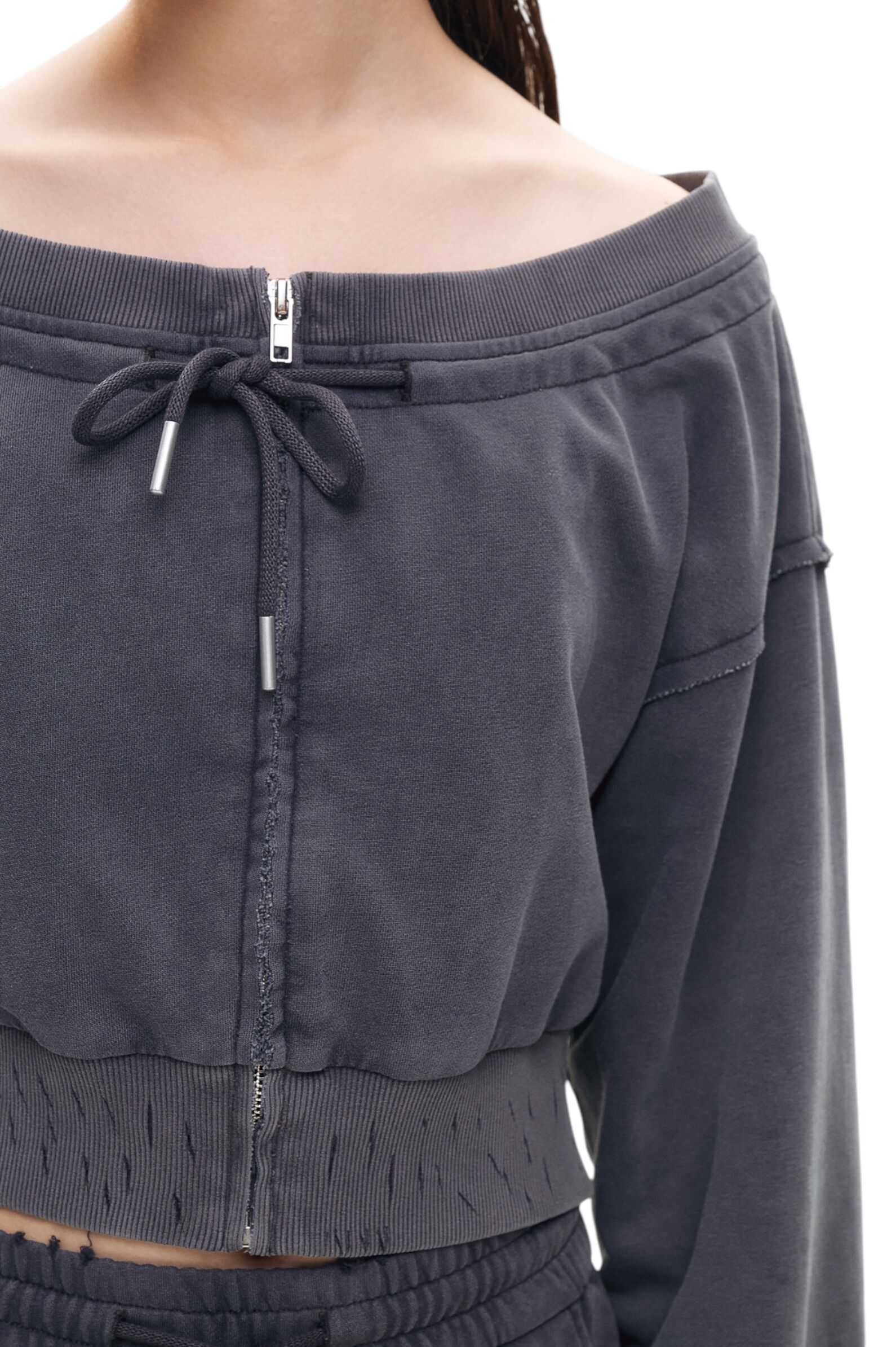 Толстовка дев. АРТ.AA235001,сер,хл