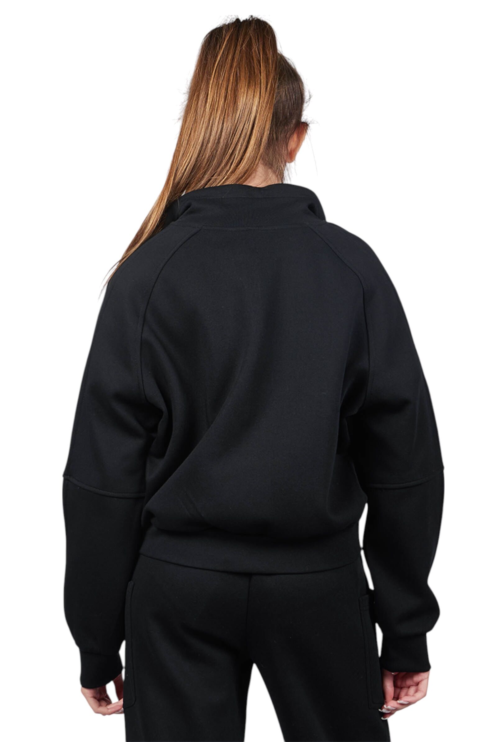 Толстовка дев. АРТ.G-HDZ25339,чер,хл-пэ